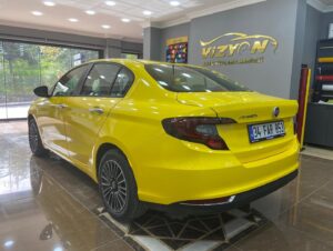 fiat egea taksi sarısı kaplama
